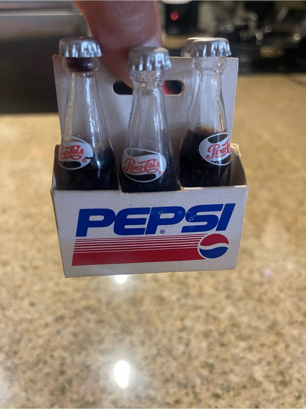 Pepsi Mini Six-Pack with Blue and Red Logo vintage